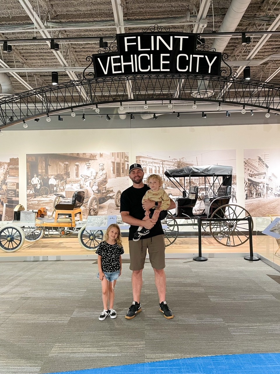 Christina's family at the Sloan Museum